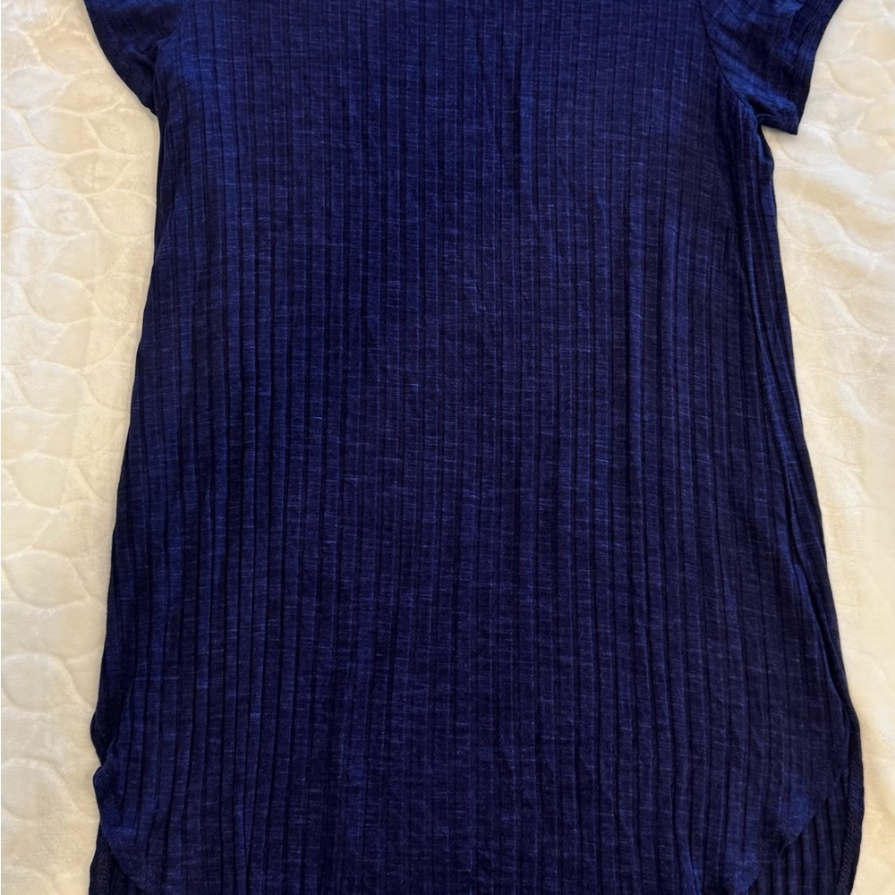 Navy Blue Short Sleeve Tunic